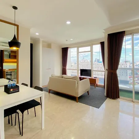 Spacious And Combined 2Br At Menteng Park Apartment By Travelio